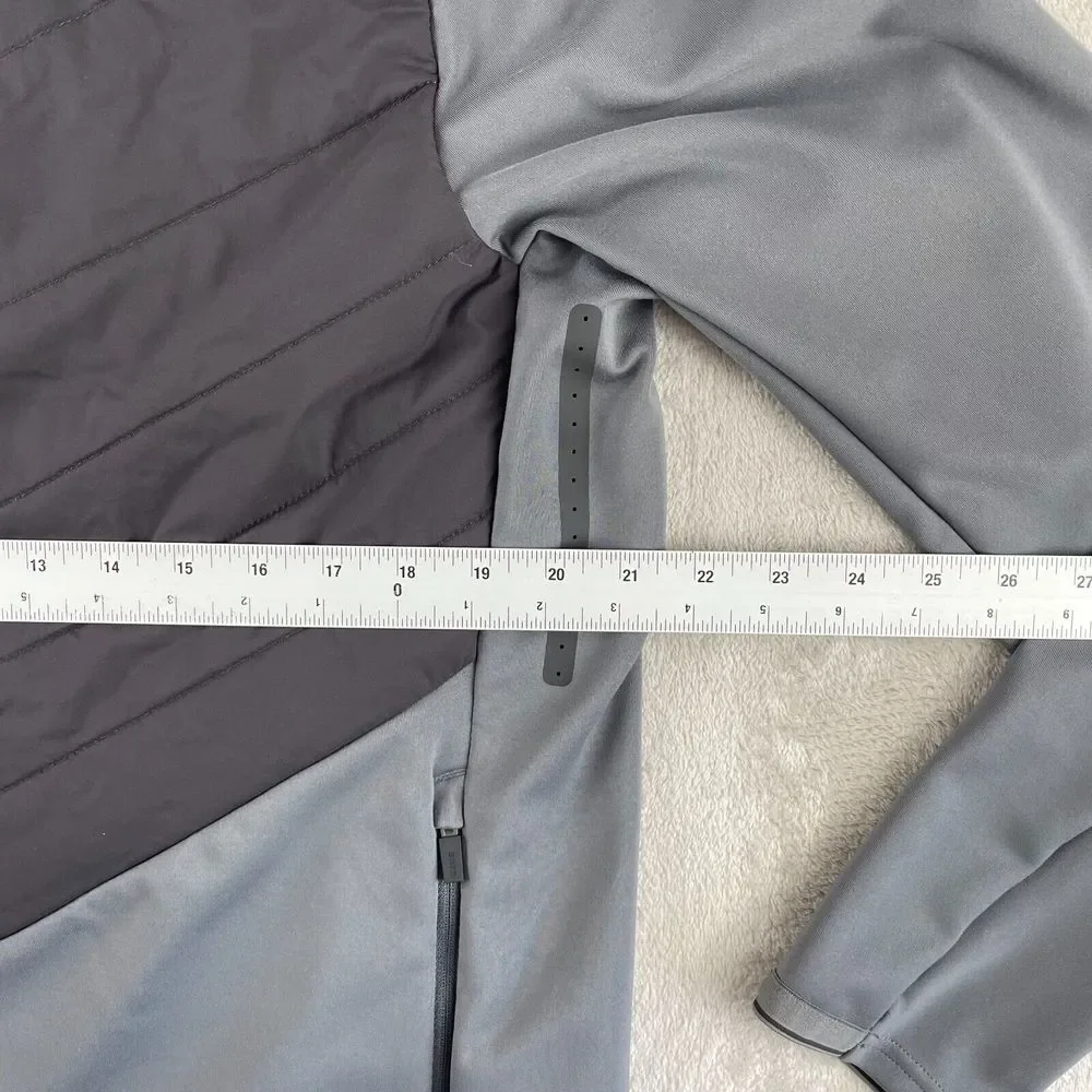 KJUS Release Jacket Men Large Grey Full‎ Zip Performance Golf Ventilated NWOT